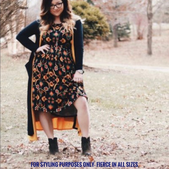 Size L funky boho print Amelia dress w/pockets - Picture 7 of 8